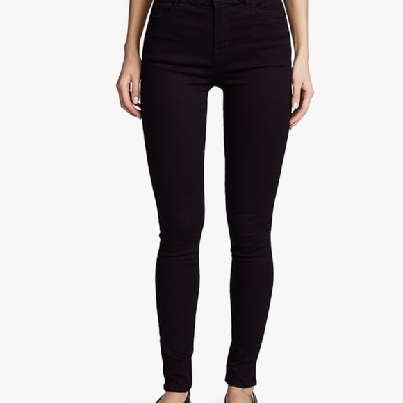 J Brand Maria high rise skinny jeans black 26 - Picture 3 of 15